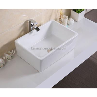 China 60cm Rectangular Ceramic Kitchen Sink Bowl China Custom Factory Wholesale Easy Clean White Basin for sale