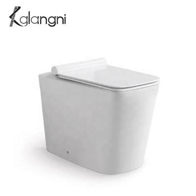 China Concealed Cistern P Trap 180mm Water Saving Double-flush Conceal Floor Mounted WC Toilet Bowl Square System Ceramic Flush Toilet for sale