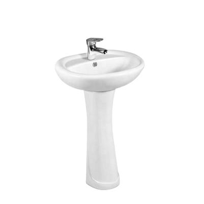 China Modern Cheap Price Bathroom Hand Wash Sink Pedestal Wash Basin Pedestal Basin for sale