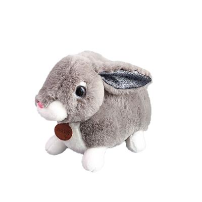 China Funny Rabbit Gray Rabbit Plush Stuffed Animals Soft Toy for sale