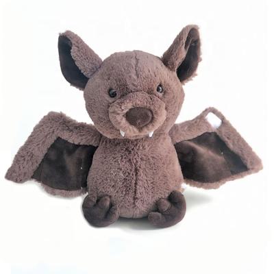 China OEM Manufacturer Funny Plush And Stuffed Animal Brown Bat Plush Soft Toy for sale