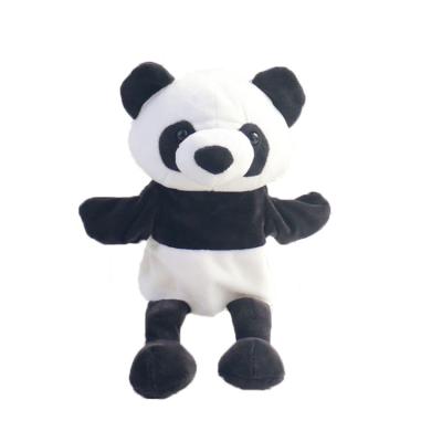 China Lovely Handmade Cute Custom Plush Toy Soft Panda Animal Hand Puppets for sale