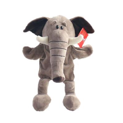 China Kids Toy Gift Custom Jungle Cartoon Style Stuffed Animal Toys Preschool Education Elephant Hand Puppets For Story Telling for sale