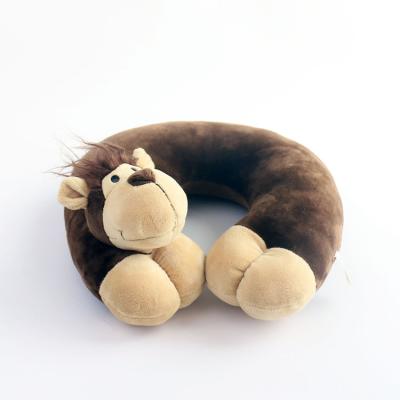 China Wholesale Cute Soft Massage Factory Travel Plush Stuffed Animal Toys Monkey U Neck Pillow for sale