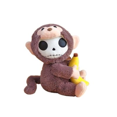 China Halloween Top Plush Hat Monkey Promotional Or Gift Grade Human Skeleton Toy for sale