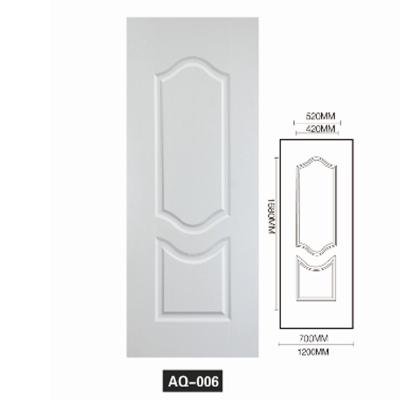 China Modern North American Style Double Door Primer White Hung Doors House Interior Mdf Hdf 2 Panel Door Skin Pre Modern for sale