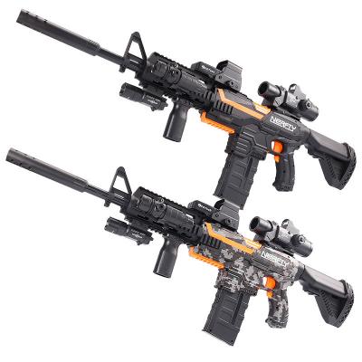 China Shooting Playing Games M416 EVA Wholesale Single Shot Continuous Soft Bullet Gun Eating Chicken With Outdoor Battle Toy Gun Boy 61 Gift Gift for sale