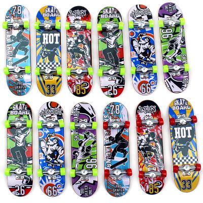 China New Busty Person Games Toys Popular Fingerboard Skateboard Mini Finger Boards Skate Truck Plastic Finger Skateboard For Kid Toy Popular Set for sale