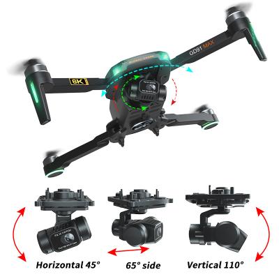 China 2021 New GD91MAX 6K Triaxial Camera 5G GPS Gimbal Professional Drone WIFI With 4K HD Camera Follow Me RTF RC Drones VS Sg906 Max GD91MAX for sale