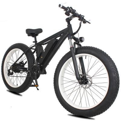 China Wholesale 26 inch 36v fat tire fat tire 36v half-hidden battery aluminum electric bike aluminum ebike alloy electric snow bike for sale