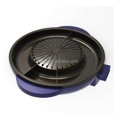 Κίνα New Design Commercial Multifunctional Easy Clean Portable Smokeless Cheap Stick Aluminum Griddle Non Electric 2 In 1 GRILL Hot Pot Grills προς πώληση