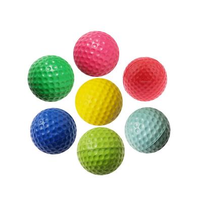 China PU Factory Direct Sales Indoor Outdoor Practice Stress Ball Soft Foam Golf Ball for sale