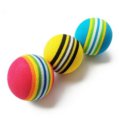 China EVA Golf Dimple Ball Rainbow Sponge Foam Ball Training EVA Golf Dimple Balls Factory Wholesale Golf Practice for sale