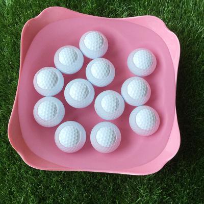 China Rubber + Surlyn Factory Price In Stock 2 Layers Practice Golf Float Balls Customized Golf Balls for sale