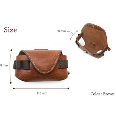 China Leather Carry Golf Clubs Manufacturer Outdoor Golf Ball Pouch Waist Bag Organizer Case Golf Accessories Storage Bag for sale