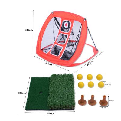 China Golf Practice Chipping Net Wholesale Golf Chipping Net With Ball Tee And Putting Mat Golf Practice Net for sale