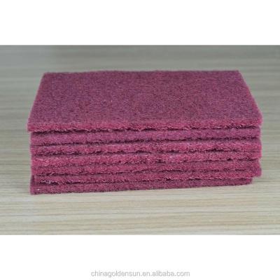 China Auto Paint Polishing Sheet Abrasive Red Nylon NON-WOVEN Scrubbing Pad For Polishing Quality Like Sia Mirka for sale