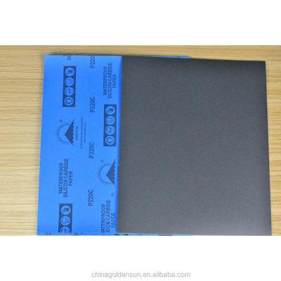 China latex paper silicon carbide sandpaper 230mm*280mm for sale