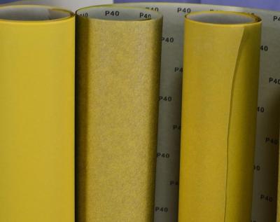 China Sanding Primer And Finish Surface Hot Selling Yellow Aluminum Oxide Abrasive Roll for sale