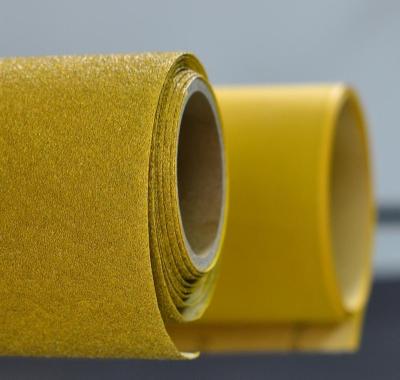 China Automotive Primer Coating Grinding And Exterior Paint Polishing Paper Sand Aluminum Oxide 263U Yellow Wet And Dry Roll for sale