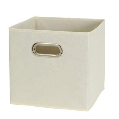 China Square Folding Folding Storage Box Nonwoven Solid Color Clothes Storage Box Combination Storage Box for sale