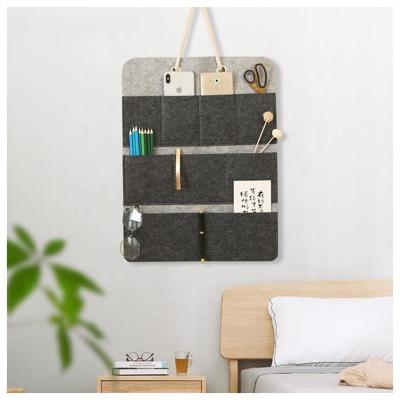 China Viable Pocket Felt Wall Hanging Storage Rack Display Pins Storage Bag Hanging Pin Pin Organizer for sale