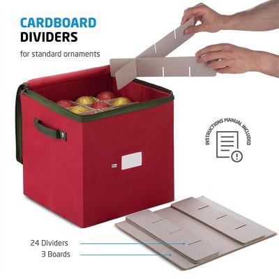 China Amazon Custom Fabric Storage Box Folding Red Folding Sundries Oxford Cloth Waterproof Storage Box for sale