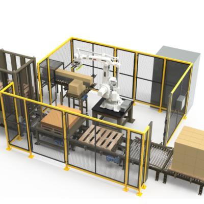 China Food Robot Carton Tray Bag Palletizing Machine Gantry Industrial Collaborative Palletizing Robotic Palletizing Equipment for sale