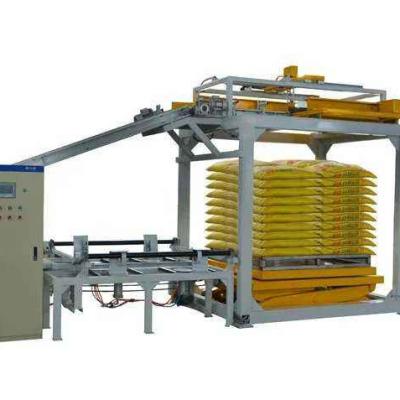 China Automatic Putty Food Powder Bag Conventional Palletizer Conveyor High Position Palletizer for sale