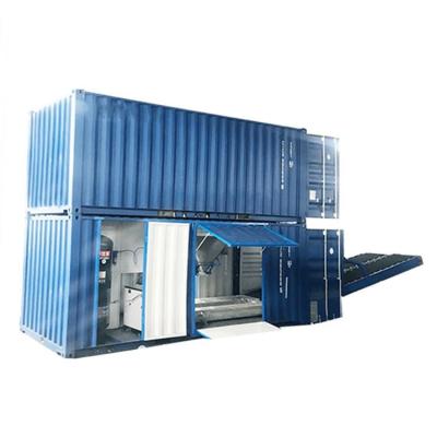 China Food Sand Containerized Weighing And Mobile Bagging Machine for sale