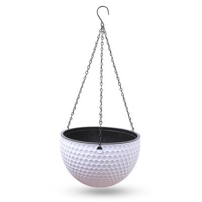 China Southwestern Honeycomb Rattan Hanging Flower Pot Plastic European Style Chlorophytum Pot Wall-Hung Basin Indoor Hanging Basket for sale