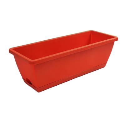 China Minimalist rectangular flower pot with holes in the bottom for sale