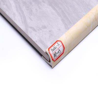 China Misumi Rigid L Shaped Plastic Marble Stone Edging PVC&STONE Tile and Stone Wall Trim for sale