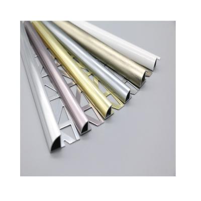 China Misumi Aluminum Profile Rigid Stainless Steel Aluminum Metal Form Edge Curved Corner For Exterior Shaped Tile Trim Bead for sale