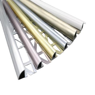 China Misumi Aluminum Profile Rigid Stainless Steel Aluminum Metal Form Edge Curved Corner For Exterior Shaped Tile Trim Bead for sale