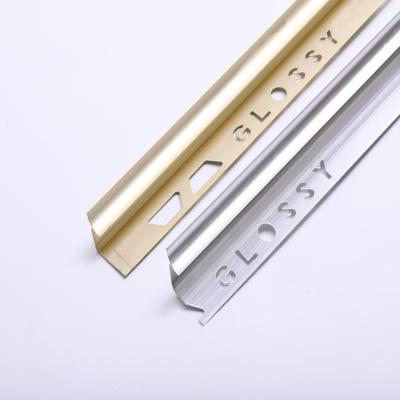 China Misumi Aluminum Profile Rigid Stainless Steel Aluminum Metal Form Edge Curved Corner For Exterior Shaped Tile Trim Bead for sale