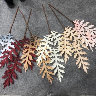 China CLASSIC Colorful Artificial Leaf Decoration Beautiful Fake Leaves 100cm Plants FZY210312-3 for sale