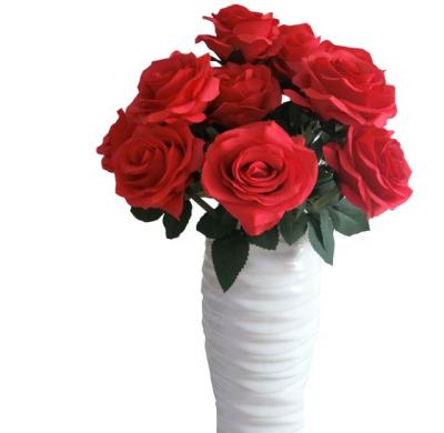 China Wedding LFR125 hot selling 10 heads artificial rose bouquet artificial flowers for flower wall for sale