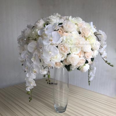 China High Quality Artificial Silk Flower Centerpiece 60cm Event Decoration LFB1475 Flower Ball Decoration For Wedding Table Decorations for sale