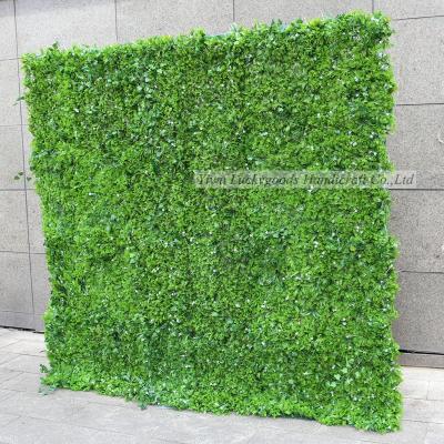 China Plastic+cloth LFB1273 Green Artificial Flower Plastic Wall Roll Up Grass Wall For Stage Decoration for sale