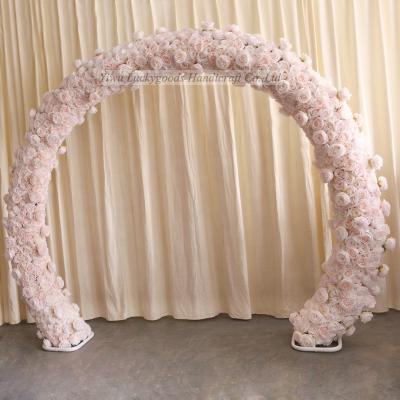 China Wedding Party Events Decoration New Design Lush Flower Arch For Wedding Party Event Backdrop for sale