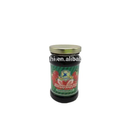 China High Quality Fresh Fruit 100% Organic Strawberry Canned Strawberry Jam 370g for sale