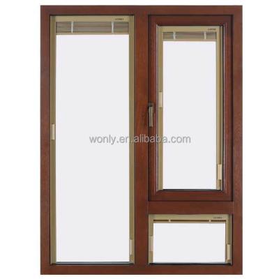 China Solid Wood Window Swing Promotion With Aluminum for sale