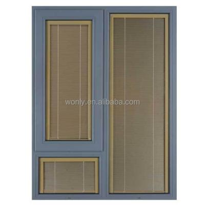 China 2017 New Design Swing Aluminum Solid Wood Window for sale