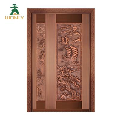 China Steel Copper Swing Door With Competitive Price Chinese Door Best Price Door for sale