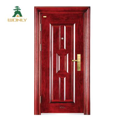 China High Quality Spanish Anti-theft Exterior Door Security Single Steel Door for sale