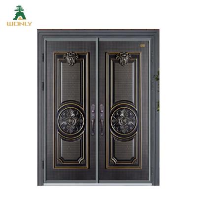 China New Swing Design Competitive Price Cast Aluminum Door for sale