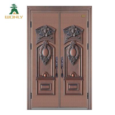 China New Design Security Bulletproof Double Swing Door Security Door for sale