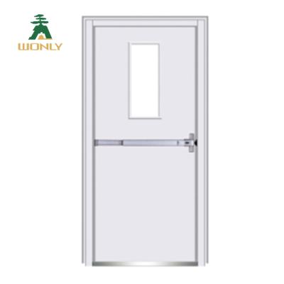 China Sliding Low Price Fire Rated Glass Door Fire Resistant Steel Door for sale