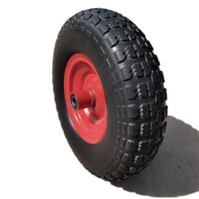 China High quality standard ratio solid handtrolley PU foam wheel FU4006-1 FU4006-1 for sale